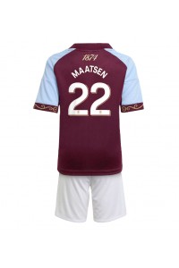 Fotbalové Dres Aston Villa Ian Maatsen #22 Dětské Domácí Oblečení 2025-26 Krátký Rukáv (+ trenýrky)